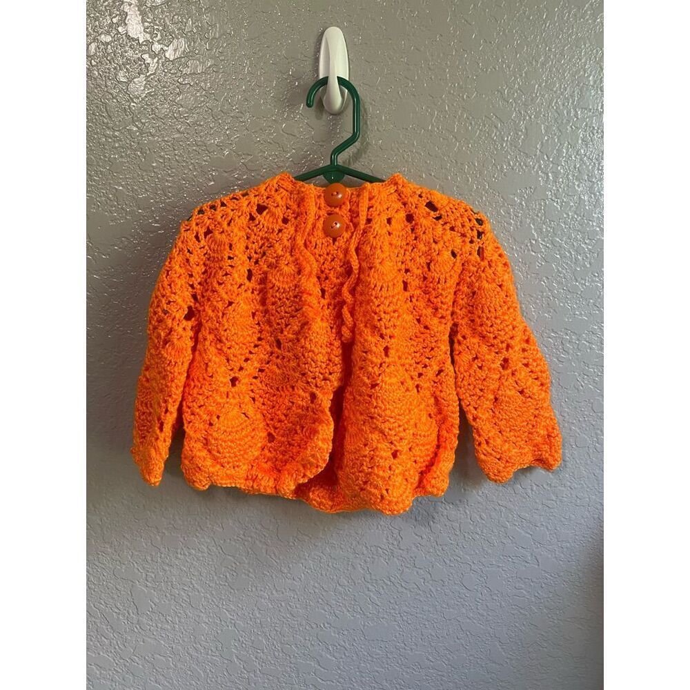 Handmade toddler girl sweater cardigan size 2-4